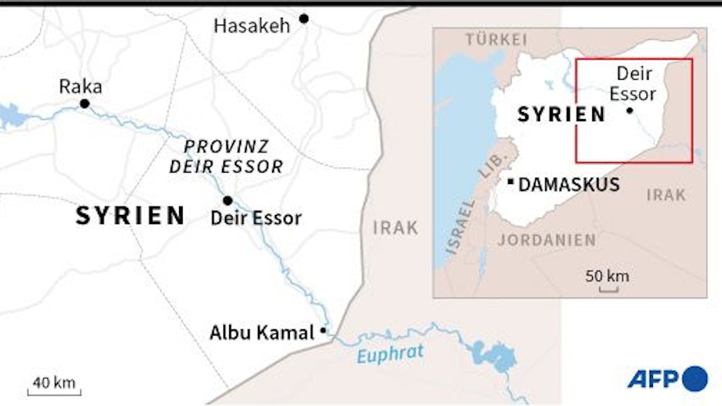 Israelische Flugzeuge griffen Ziele in den ostsyrischen Orten Deir Essor und Albu Kamal am Euphrat an.