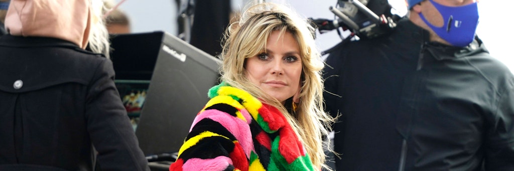 Heidi Klum bei den Dreharbeiten zur 16. Staffel der Pro7-Castingshow Germanys Next Topmodel. 