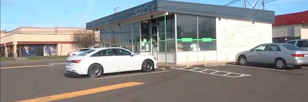 Auf diesem Parkplatz wurde das Auto - samt des kleinen Jungen - geklaut.