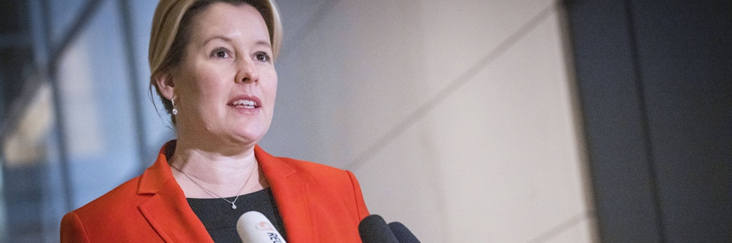 Bundesfamilienministerin Franziska Giffey (SPD).