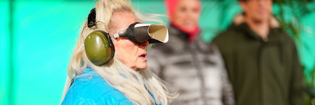 Bea Fiedler bei der Dschungelprüfung.