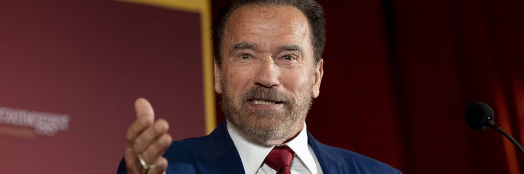 Der Schauspieler Arnold Schwarzenegger.