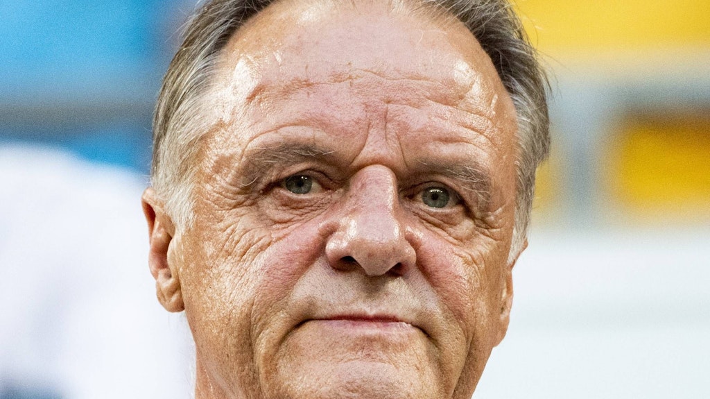 Peter Kotte bei einem Heimspiel von Dynamo Dresden in der Saison 2018/2019. 