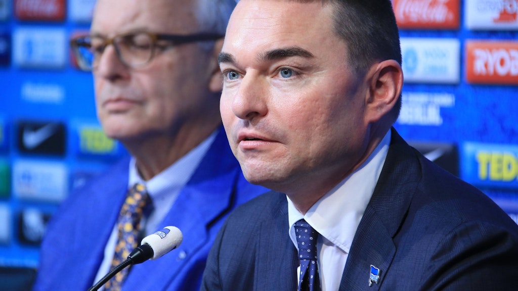Investor Lars Windhorst (l.) wird nach dem Hertha-Beben noch mehr an Einfluss gewinnen. Präsident Werner Gegenbauer pocht dagegen auf die Selbständigkeit des Klubs. 