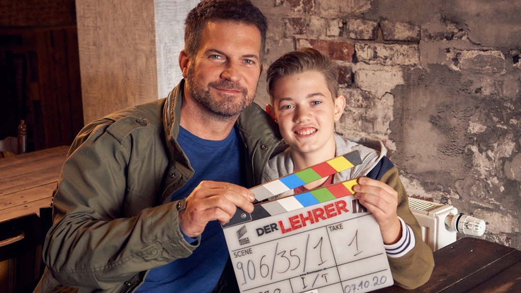 Simon Böer mit seinem Sohn Milon.