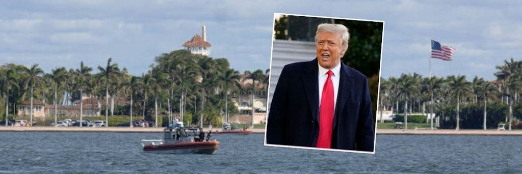 Donald Trump wohnt im streng bewachten Resort Mar-a-Lago in Florida. 