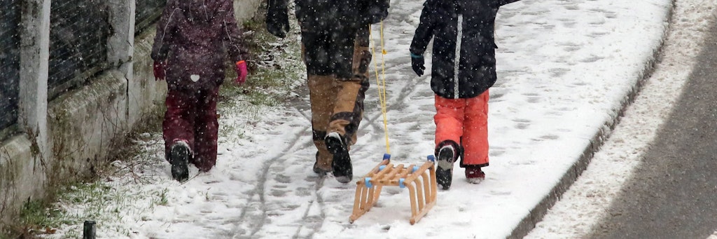 Der Schnee kommt zurück. 