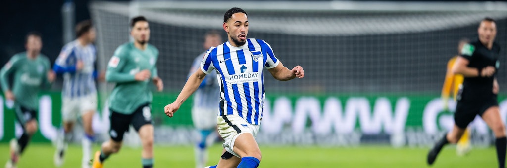 Steigerte sich im Spiel gegen Schalke deutlich: Herthas zuletzt kritisierter Spielmacher Matheus Cunha.