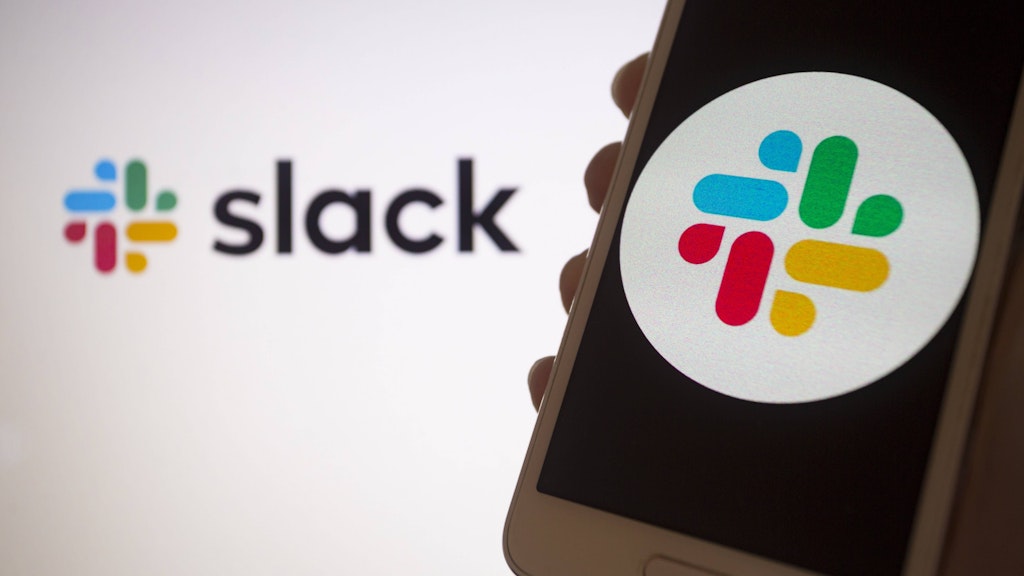 Das Logo von Slack. 
