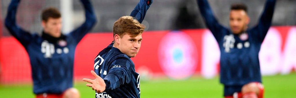 Joshua Kimmich ist bei den Bayern unersetzbar. Doch zuletzt musste er wieder auf der ungeliebten Position als Rechtsverteidiger ran. 