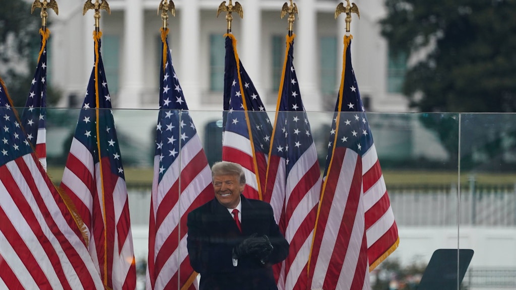 Auf einer Protestveranstaltung am Mittwoch hatte Trump seine Fans zum Sturm auf das Kapitol angestachelt. 