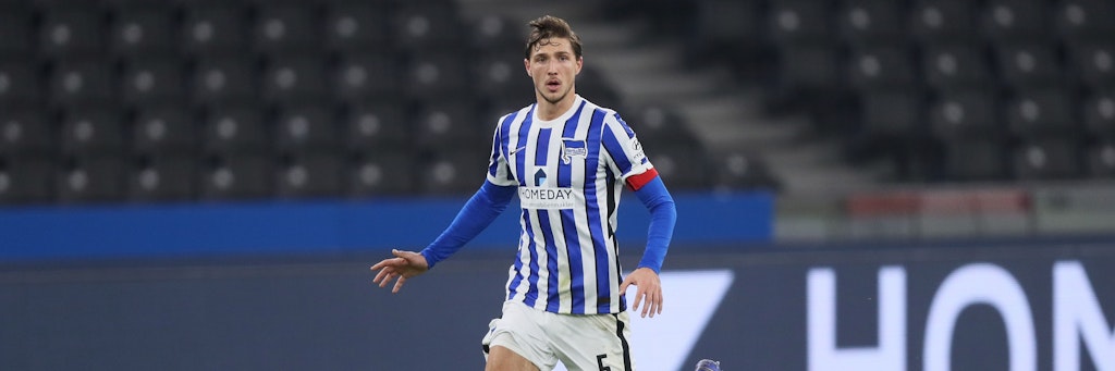Hat sich aus seinem Formtief gezogen und den Kopf wieder oben: Herthas Niklas Stark (25). 
