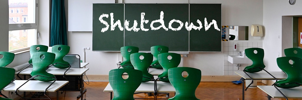 Der Shutdown in den Klassenzimmern ist ab nächste Woche vorbei. 