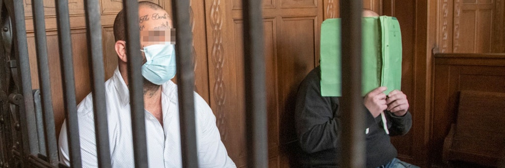 Als mutmaßliches Erpresser-Duo vor Gericht: Rocco B. (33) und Roberto D. G. (31).