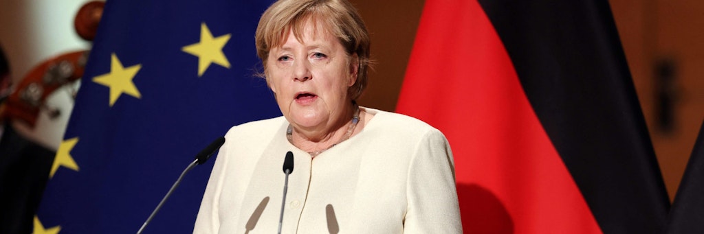 Kanzlerin Angela Merkel (CDU) bekam für ihre Rede stehende Ovationen.