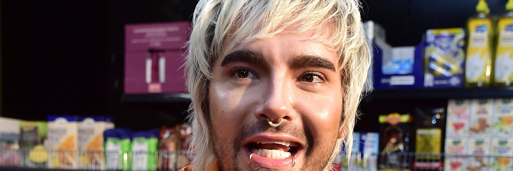 Bill Kaulitz im neuen Pop-up-Späti in Berlin-Mitte.