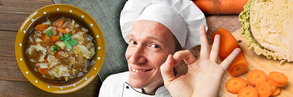 Kohlsuppe schmeckt lecker - und ist mit diesem Rezept nicht schwer zuzubereiten.