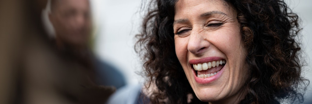 Bettina Jarasch, Spitzenkandidatin von Bündnis 90/Die Grünen bei der Wahl zum Abgeordnetenhaus von Berlin, setzt auf Roto-Grün-Rot.