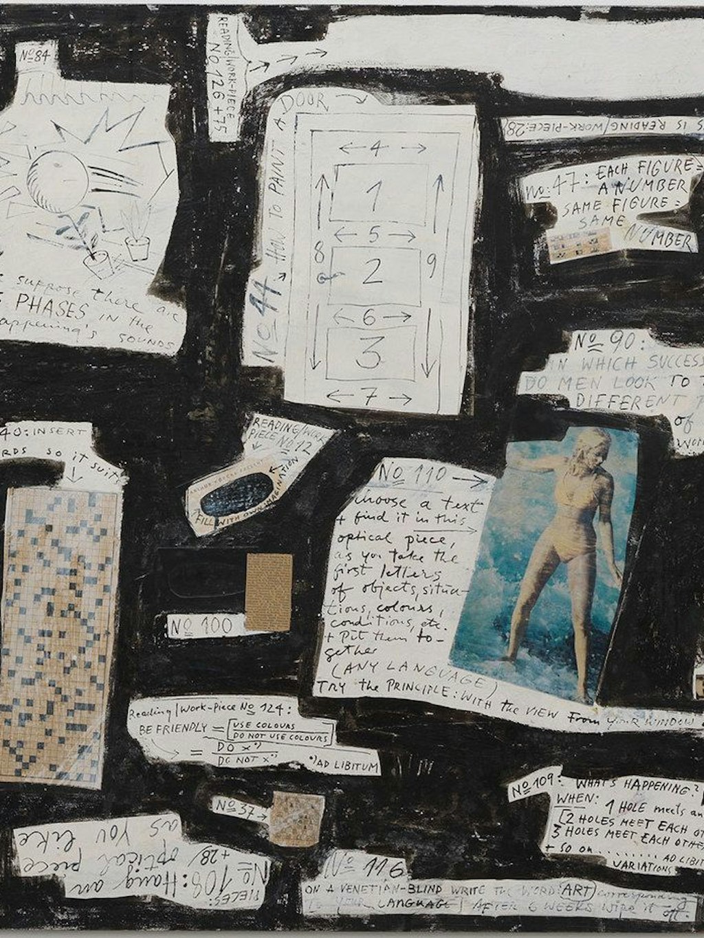 Das Reading/Work-Piece (1965) des Künstlers Arthur Köpcke.