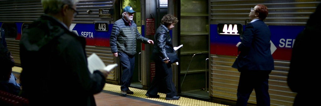 Ein Zug der Septa-Nahverkehrsgesellschaft in Philadelphia. 