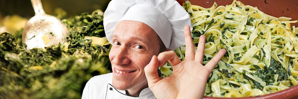 Nudeln mit Spinatsoße sind sehr einfach herzustellen - und schmecken der ganzen Familie!