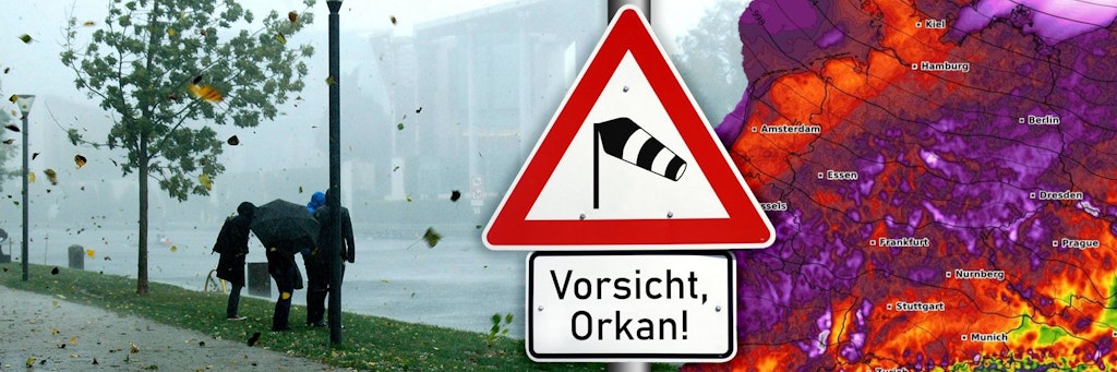 Das Wetter dreht auf: Ab Donnerstag fegt der Monster-Orkan über Deutschland.