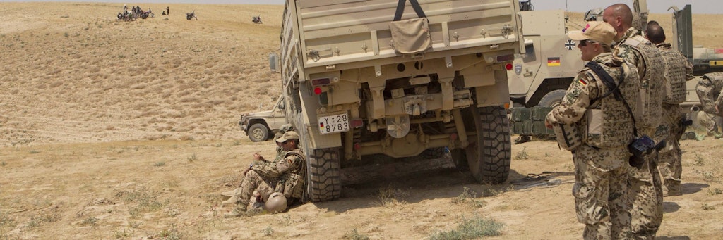 Bundeswehrsoldaten in Afghanistan. Zwei ehemalige Soldaten sollen geplant haben, ihre Erfahrungen als Söldner im Jemen zu nutzen. Sie wurden festgenommen.<br> 