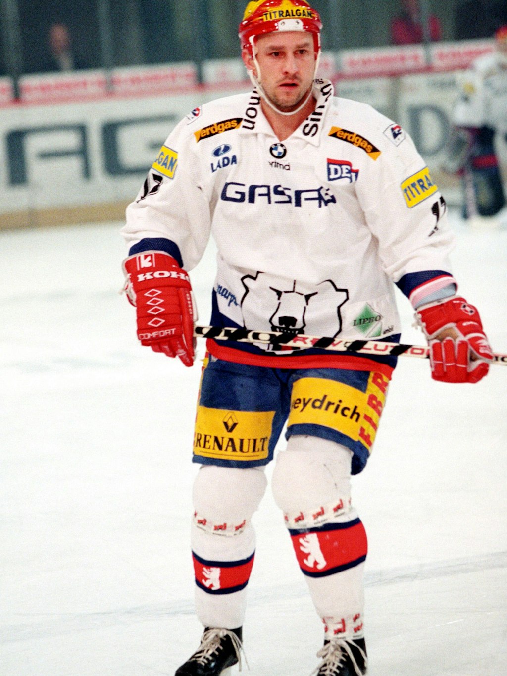 Dirk Perschau im Eisbären-Trikot in der DEL-Saison 1996/97. 