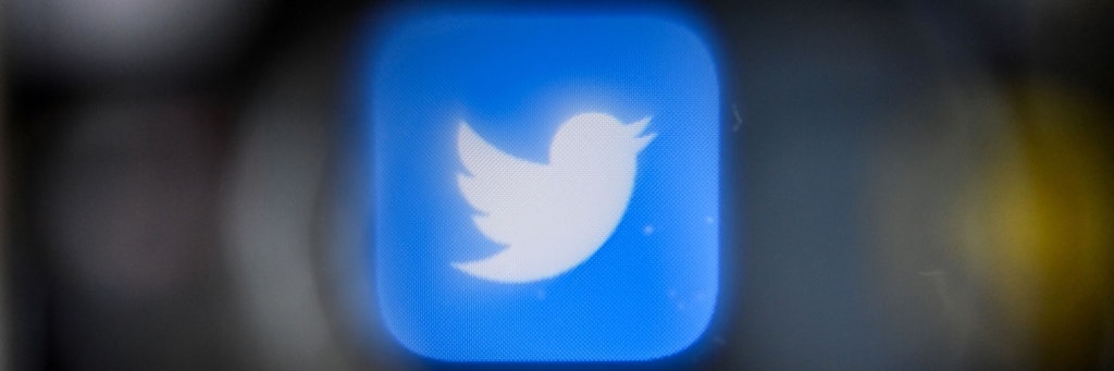 Das Logo des Mikrobloggingdienstes Twitter. 