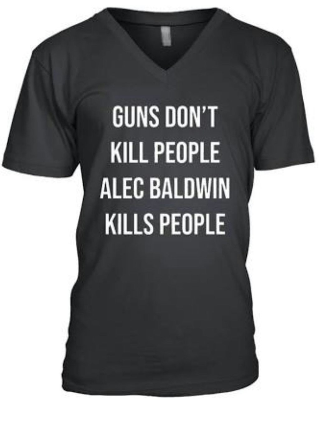 „Waffen töten keine Menschen; Alec Baldwin tötet Menschen“ lautete der Spruch auf einem T-Shirt im Onlineshop von Donald Trump Jr. 