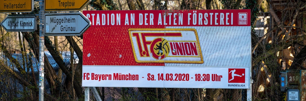 Das erste Bundesliga-Heimspiel gegen den FC Bayern im Stadion an der Alten Försterei fiel seinerzeit dem Corona-Shutdown zum Opfer.