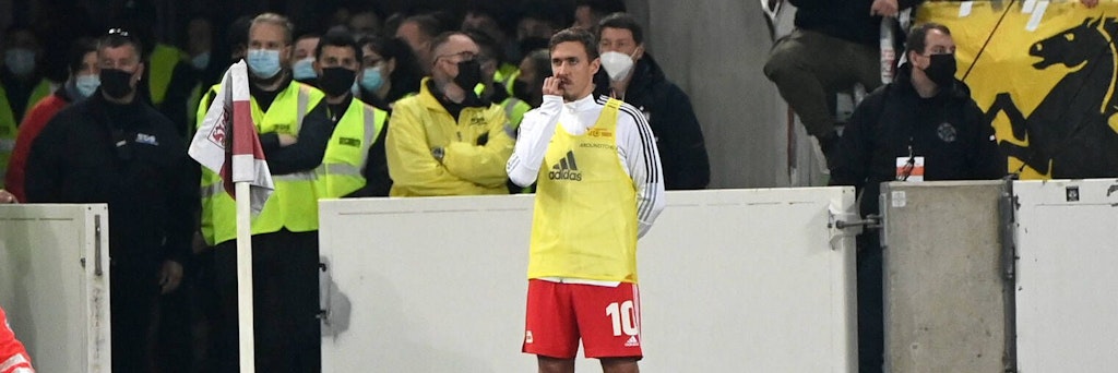 Musste schon in Stuttgart und zuletzt im Pokal in Mannheim passen und hat sich nun erneut verletzt: Union-Star Max Kruse.