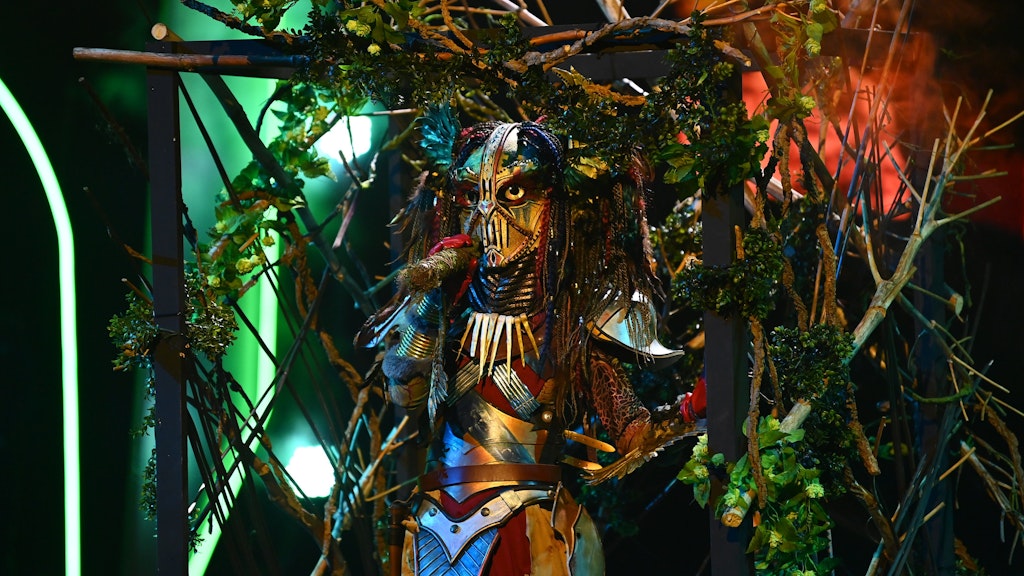 Die Heldin bei ihrem Auftritt auf der Bühne von „The Masked Singer“.