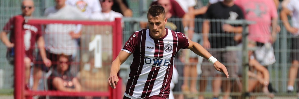 Kann am Sonntag gegen TeBe endlich wieder das Trikot überstreifen: BFC-Stürmer Matthias Steinborn.