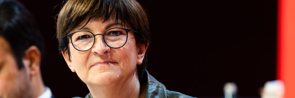 Saskia Esken, Bundesvorsitzende der SPD, will erneut für die Parteispitze antreten.