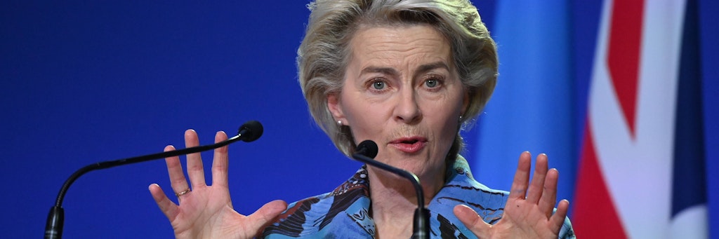 EU-Kommissionspräsidentin Ursula von der Leyen steht für einen Flug von Wien nach Bratislava in der Kritik.