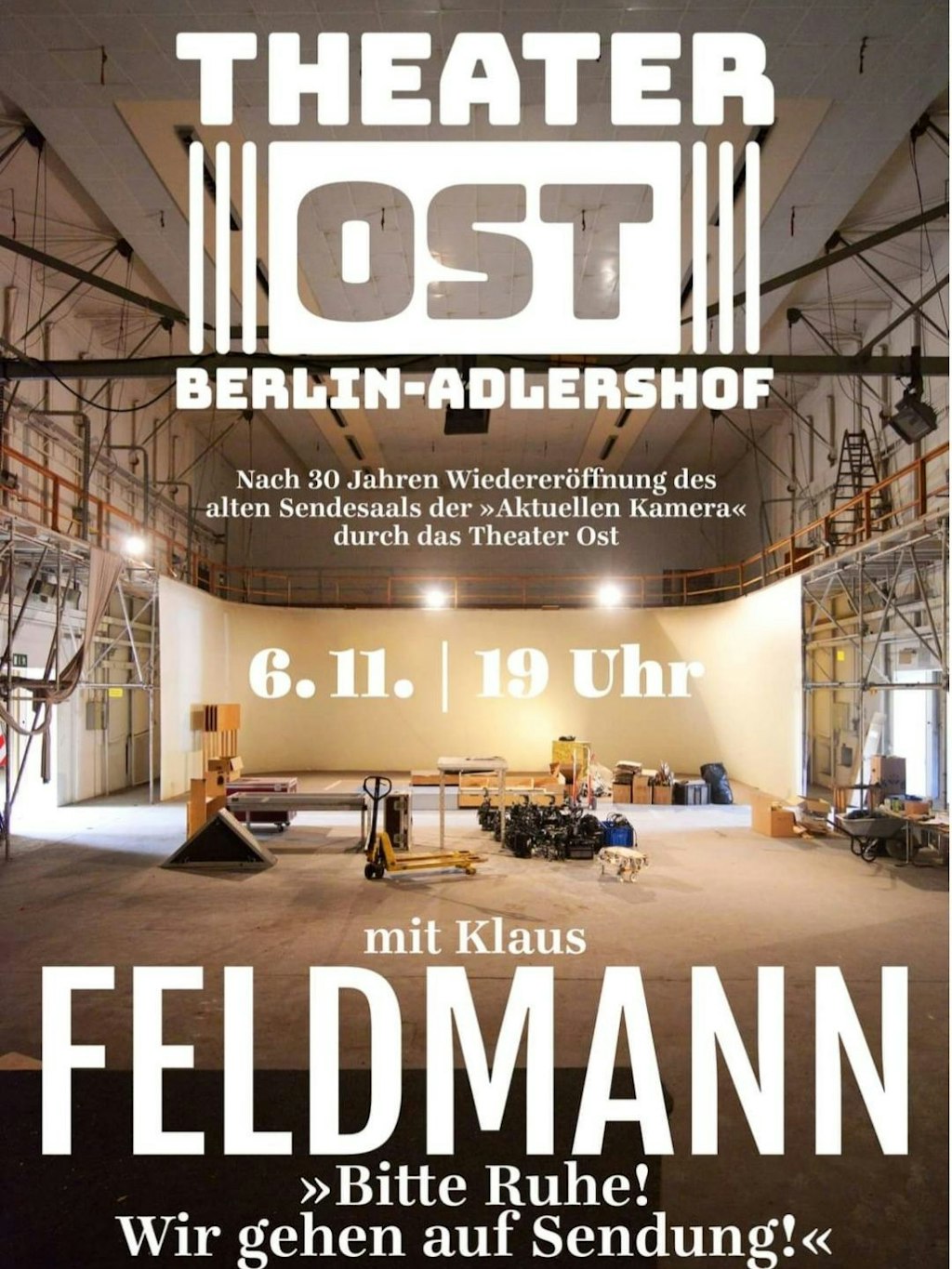 Vor dem Umbau zum Theater: innerhalb der hellen Fläche stand der AK-Schreibtisch. 