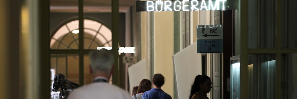 Toll: Menschen, die einen Termin im Bürgeramt ergattert haben.