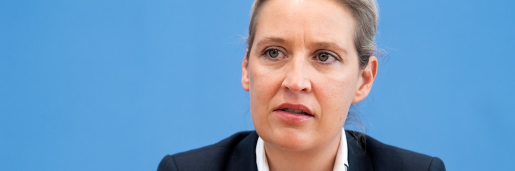 Alice Weidel, Vorsitzende der AfD-Bundestagsfraktion