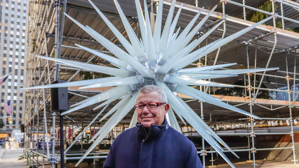 Daniel Libeskind am New Yorker Rockefeller Center.