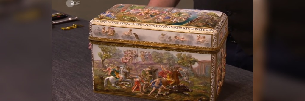 Diese dekorative Schatulle stehe bei „Bares für Rares“ zum Verkauf.