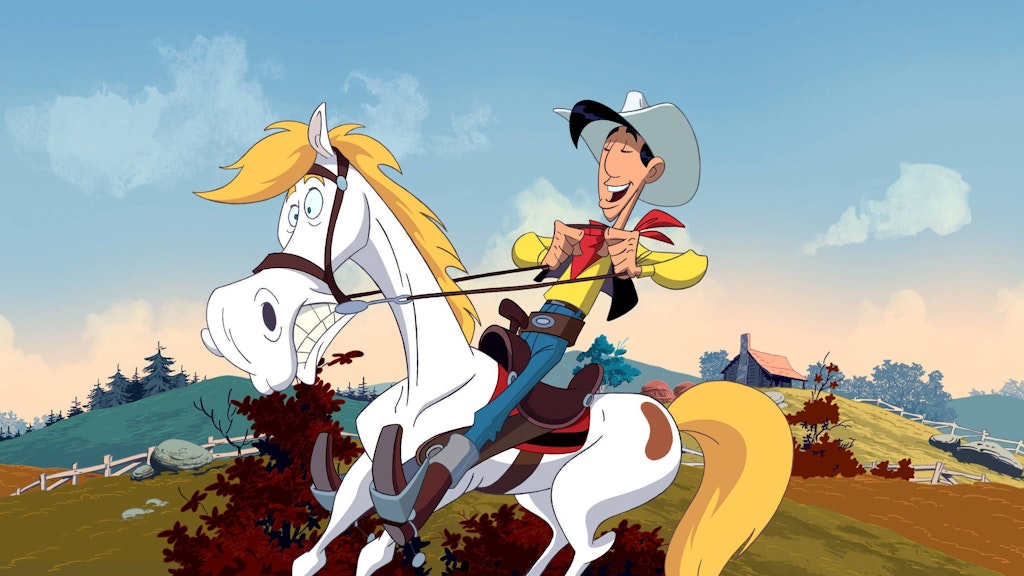 Optisch hat sich Lucky Luke seit 1946 kaum verändert. Röhrenhosen, gelbes Hemd, rotes Halstuch und weißer Hut sind bis heute seine Markenzeichen.