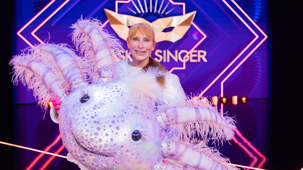 Andrea Sawatzki spielte das Axolotl, wurde am Sonnabend enttarnt.