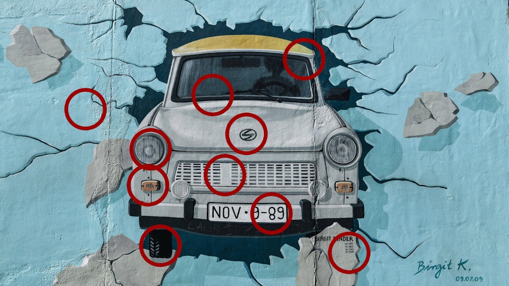 Die Auflösung: Hier verstecken sich die zehn Fehler im Suchbild.