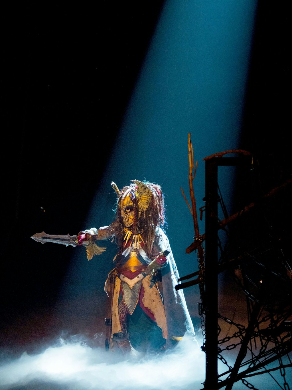 Die Heldin bei ihrem Auftritt auf der „Masked Singer“-Bühne.