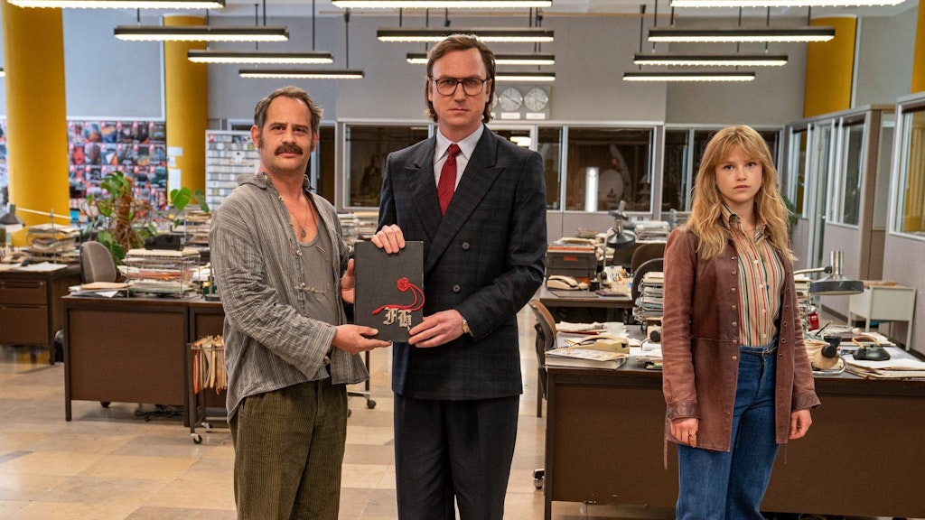 Moritz Bleibtreu, Lars Eidinger und Sinje Irslinger spielen die Hauptrollen in „Faking Hitler“.