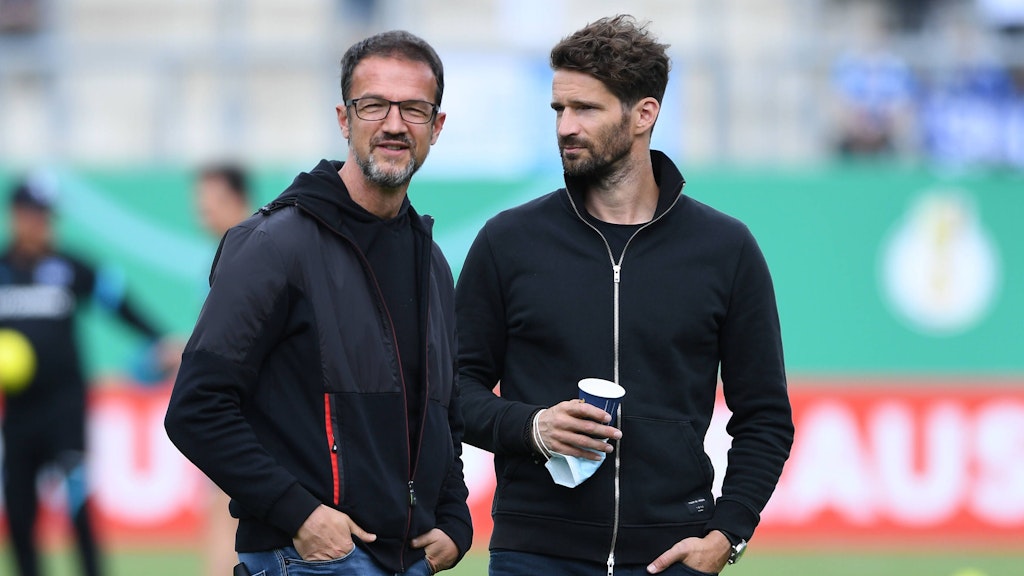 Bobic und Hertha-Sportdirektor Arne Friedrich krempelten im Sommer den blau-weißen Kader um. 