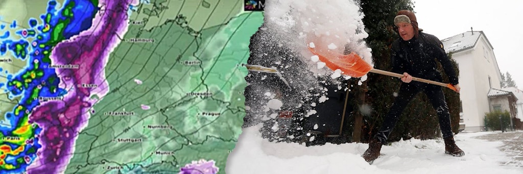 Laut Wetterbericht könnte in der kommenden Woche eine Schneefront aus dem Westen auf uns zurollen - dann könnten Flocken bis ins Flachland fallen.