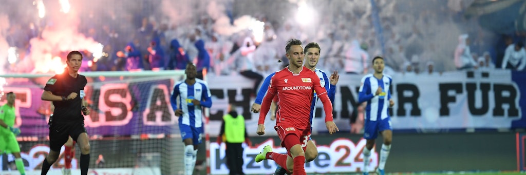 Emotionen pur: Beim ersten Bundesliga-Derby ging es an der Alten Försterei gegen Hertha BSC nicht nur auf dem Feld heiß her.