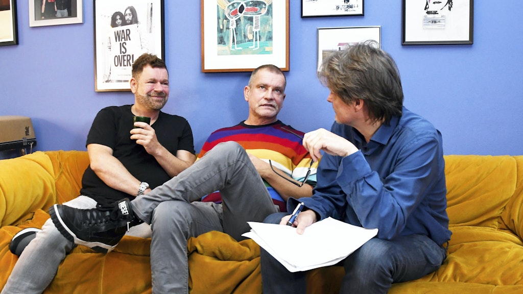 KURIER-Reporter Norbert Koch-Klaucke im Gespräch mit Peter Plate und Ulf Leo Sommer.